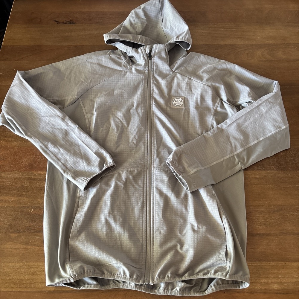 Ventures Skechers Hot Chocolate Run Jacket Womens Large Gray Full Zip Hooded